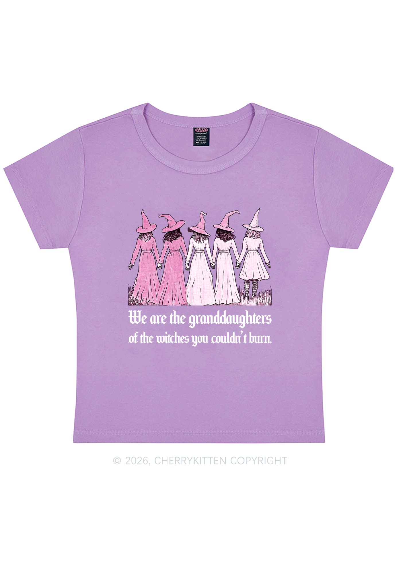 Halloween Witches Granddaughters Y2K Baby Tee Cherrykitten