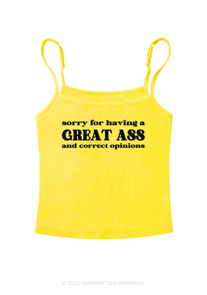 Sorry For Having Great Axx Y2K Spaghetti Strap Cami Cherrykitten