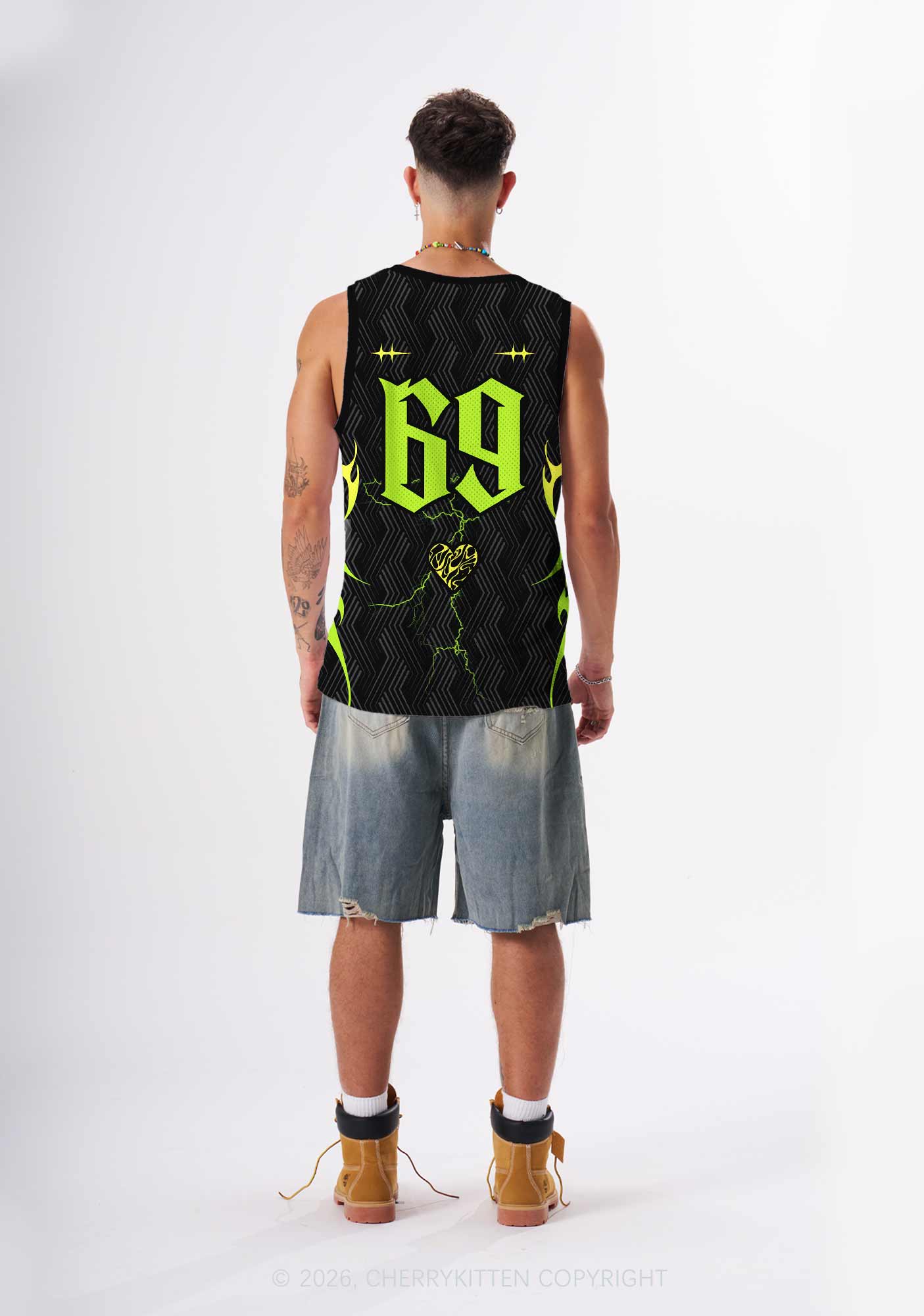 Green Gothic Fag Princess Pride Y2K Sport Jersey Tank Cherrykitten