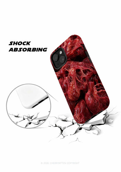 Halloween Red Anatomical Hearts Y2K Phone Case Cherrykitten