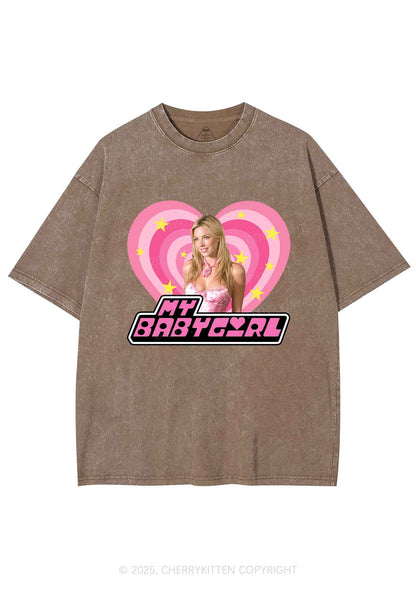 Custom Love My Babyboy Y2K Shirts Washed Tee Cherrykitten