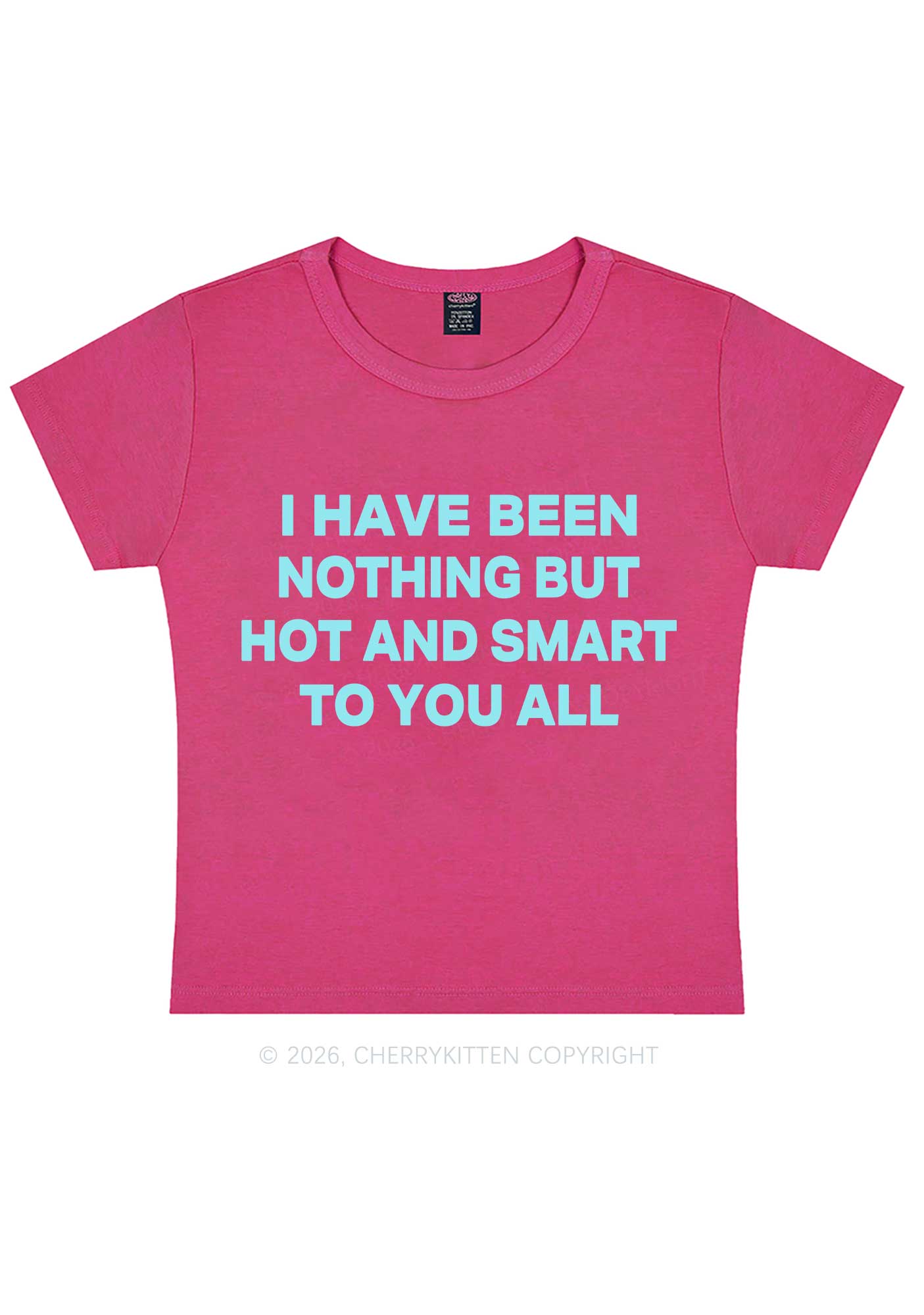 I Have Been Hot And Smart Y2K Baby Tee Cherrykitten