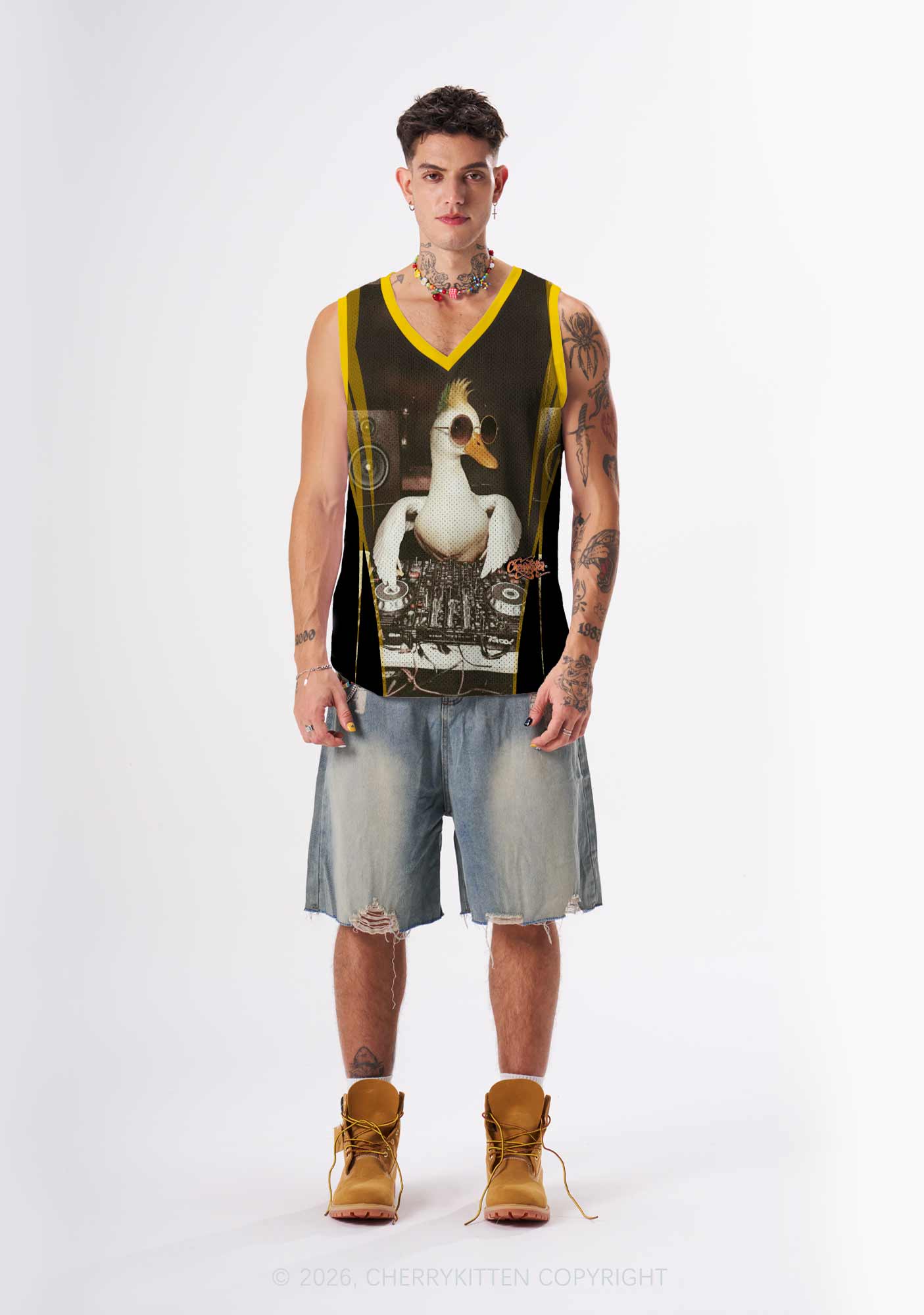 Sunglasses DJ Duck Y2K Sport Jersey Tank Cherrykitten