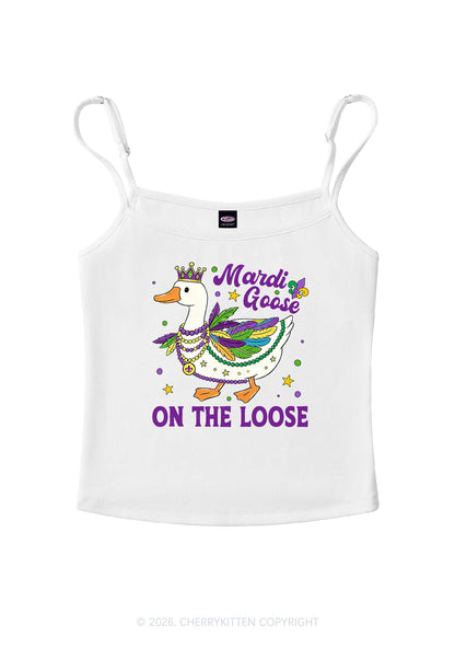 Mardi Goose On The Loose Y2K Spaghetti Strap Cami Cherrykitten