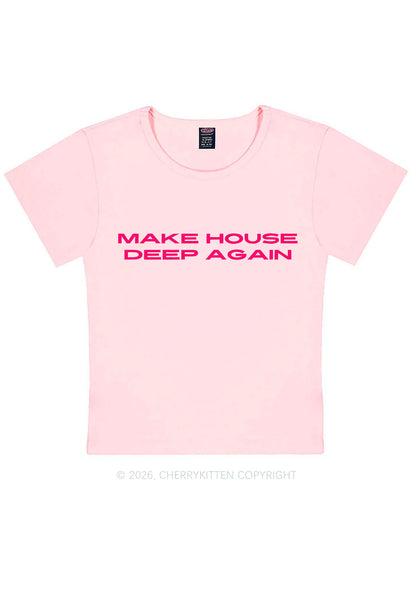 Make House Deep Again Y2K Baby Tee Cherrykitten
