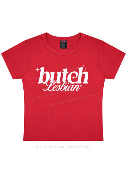 Butch Lesbian Y2K Baby Tee Cherrykitten