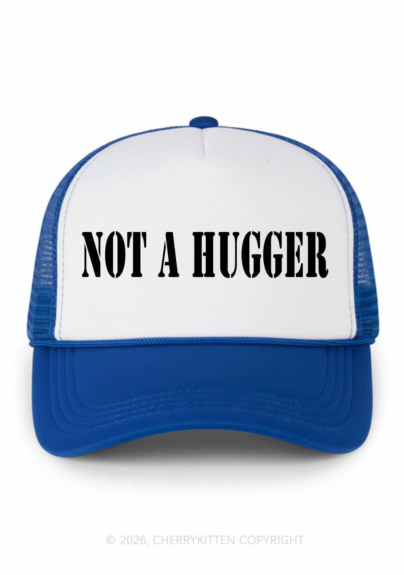 Not A Hugger Y2K Colorblock Trucker Hat Cherrykitten