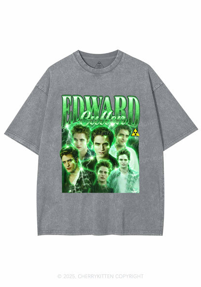 EC Green Lightning Y2K Shirts Washed Tee Cherrykitten