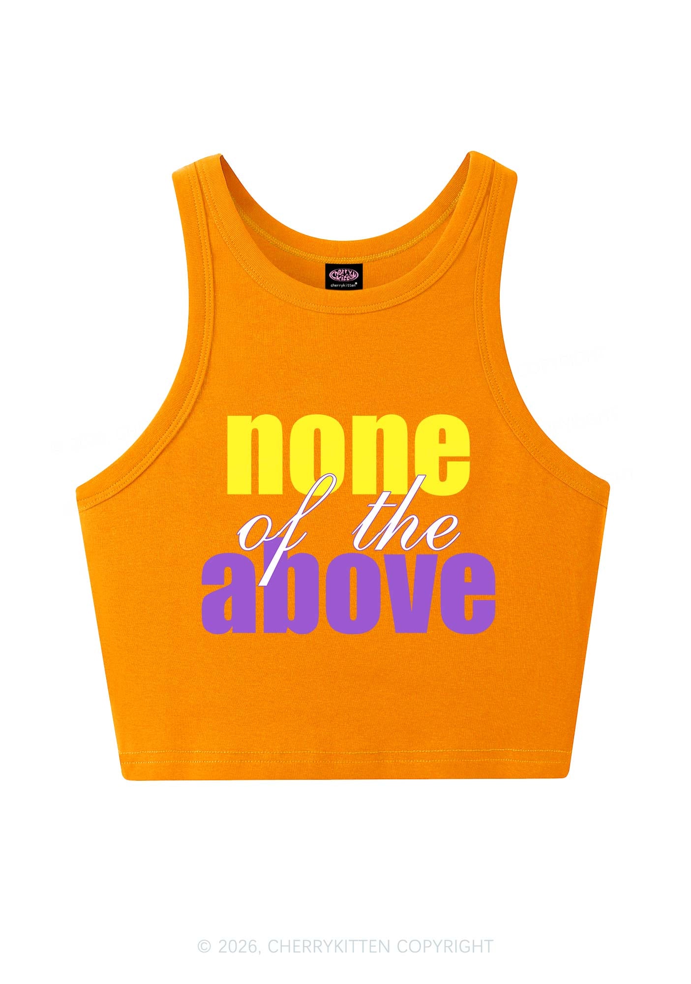 None Of The Above Pride Y2K Crop Tank Top Cherrykitten