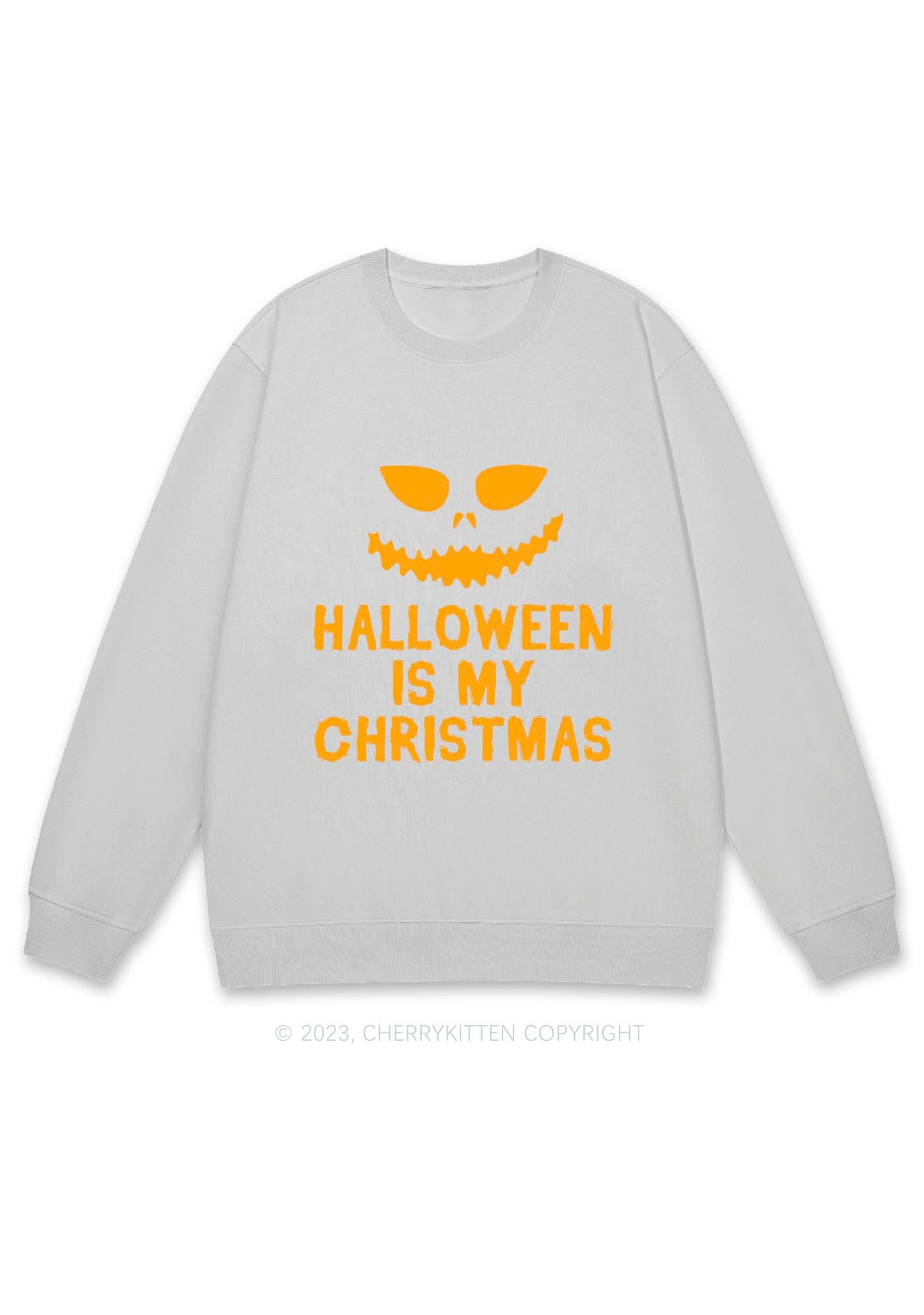 Halloween Is My Christmas Y2K Sweatshirt Cherrykitten