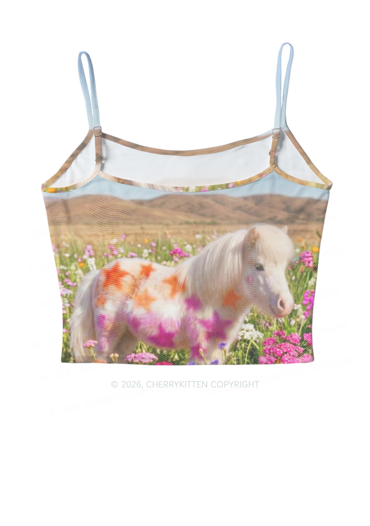 Lesbian Stars Pony Pride Y2K Mesh Cami Tank Cherrykitten