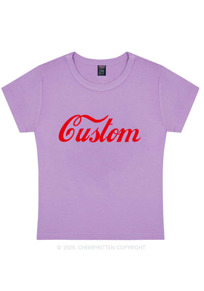 Custom Cola Y2K Baby Tee Cherrykitten