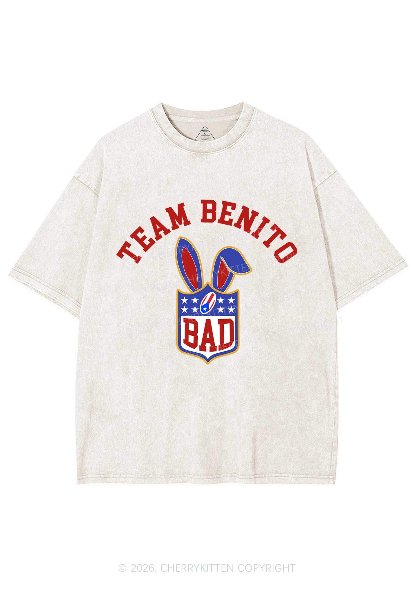 Pink Bad Bunny Y2K Shirts Washed Tee Cherrykitten