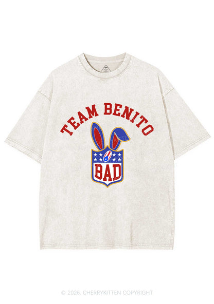 Pink Bad Bunny Y2K Shirts Washed Tee Cherrykitten