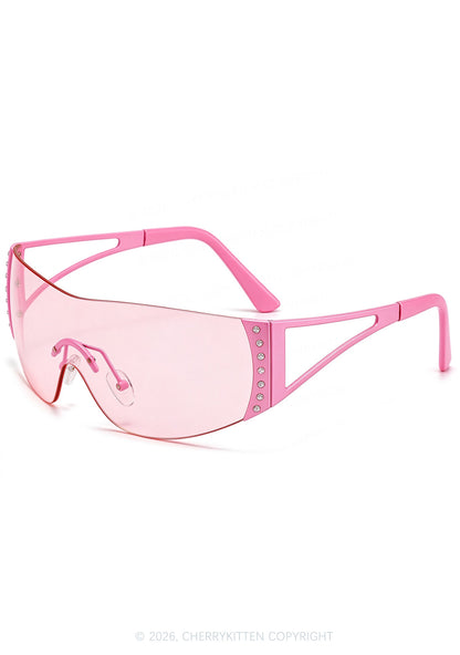 Pentagram Metal Y2K Sunglasses Cherrykitten
