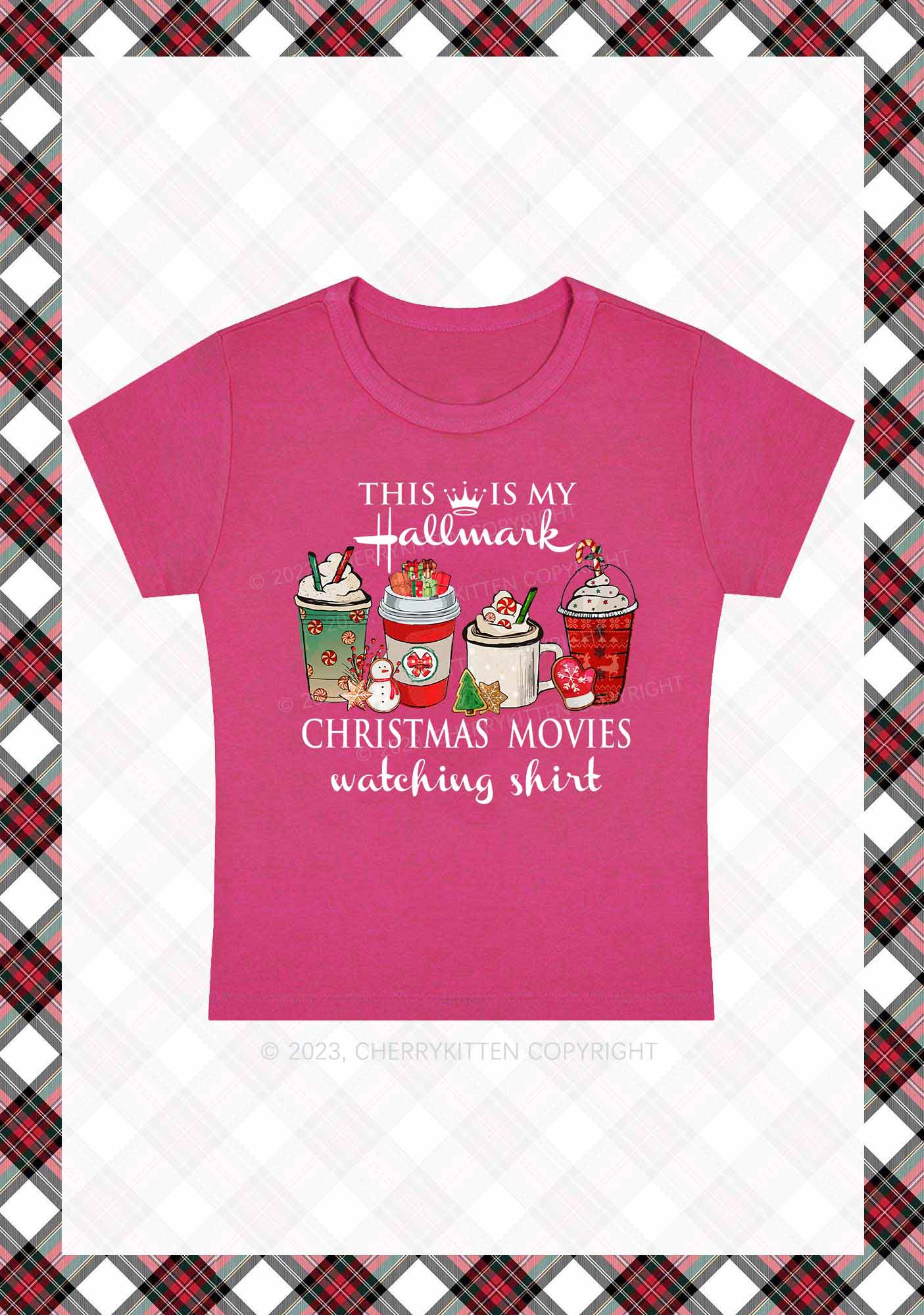 Christmas Movies Watching Shirt Baby Tee Cherrykitten