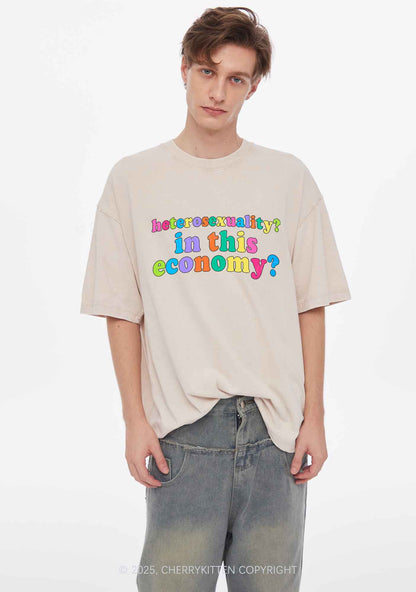 Heterosexuality In This Economy Pride Y2K Shirts Washed Tee Cherrykitten