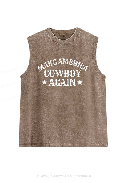Cowboy Again Y2K Washed Muscle Tank Cherrykitten