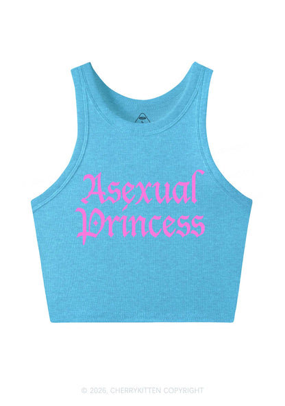 Asexual Princess Pride Y2K Crop Tank Top Cherrykitten