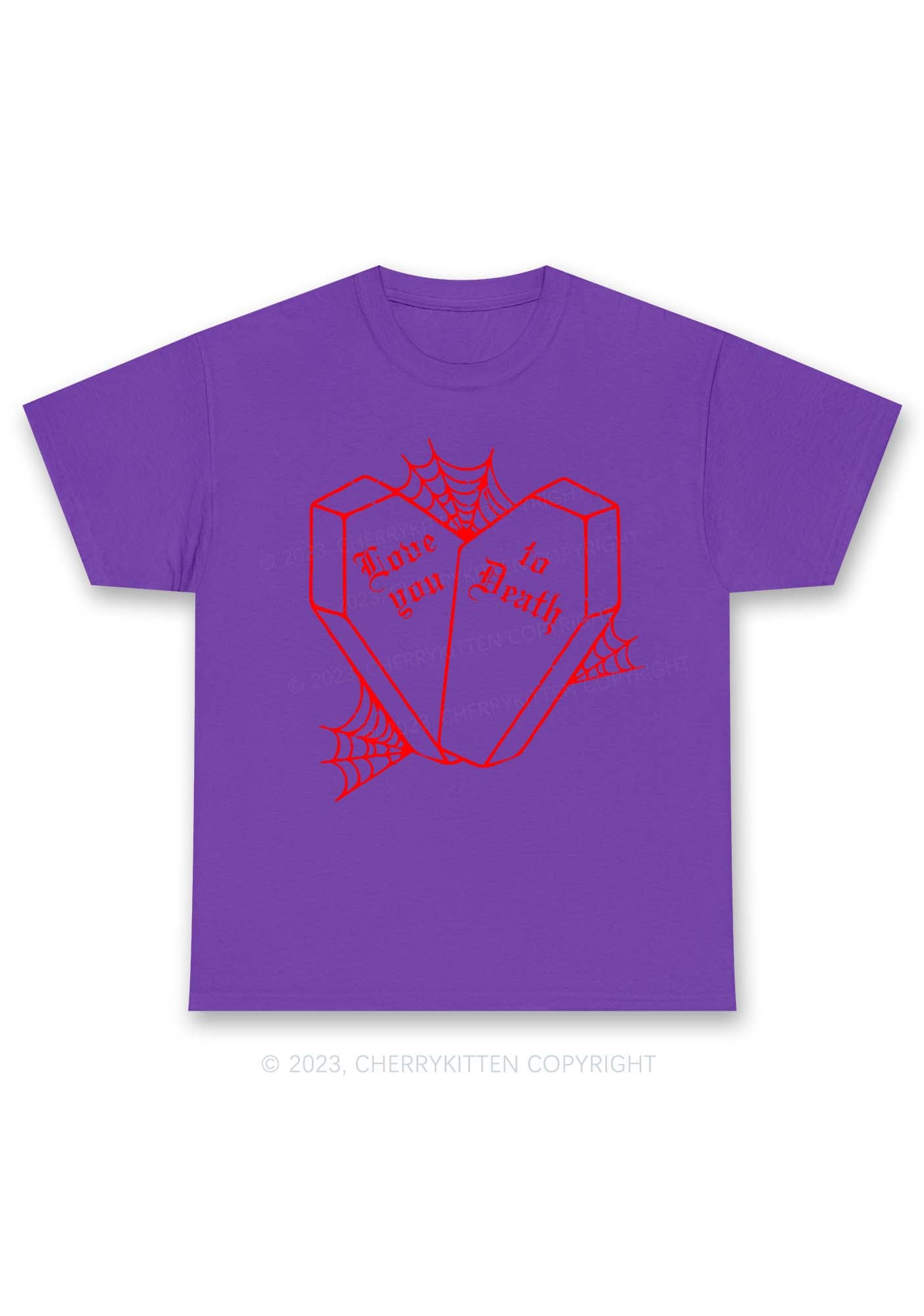 Love You To Death Halloween Chunky Shirt Cherrykitten