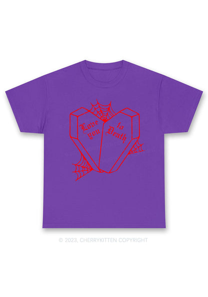 Love You To Death Halloween Chunky Shirt Cherrykitten