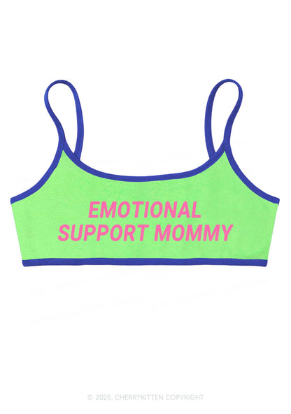 Emotional Support Mommy Y2K Super Crop Cami Cherrykitten
