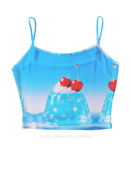 Cherry Jelly Y2K Mesh Cami Tank Cherrykitten