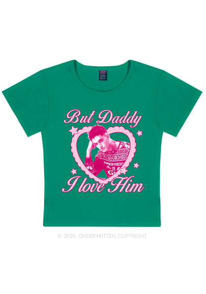 Custom Daddy I love Him Y2K Baby Tee Cherrykitten