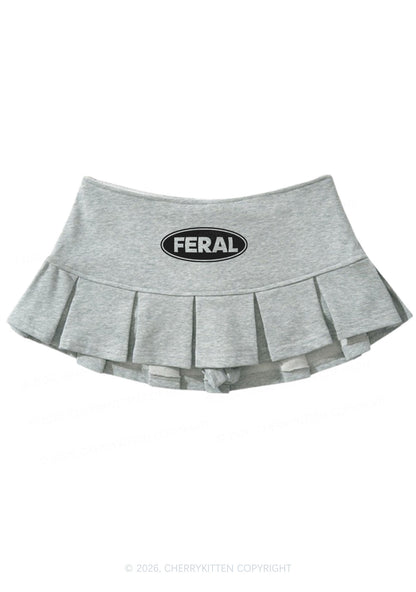 Feral Y2K Mini Pleated Skirts Cherrykitten