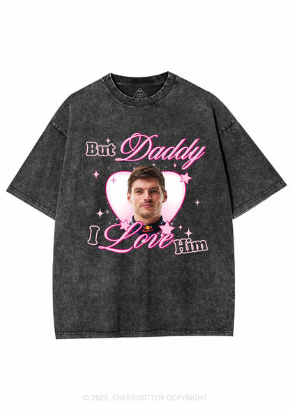 Daddy I Love The Driver Y2K Shirts Washed Tee Cherrykitten