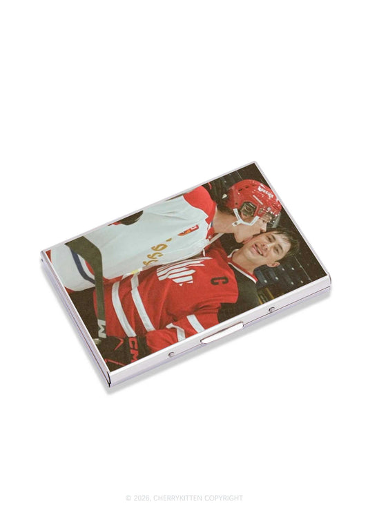 Retro Red Kissing HR Y2K Mirror Cigarette Case Cherrykitten