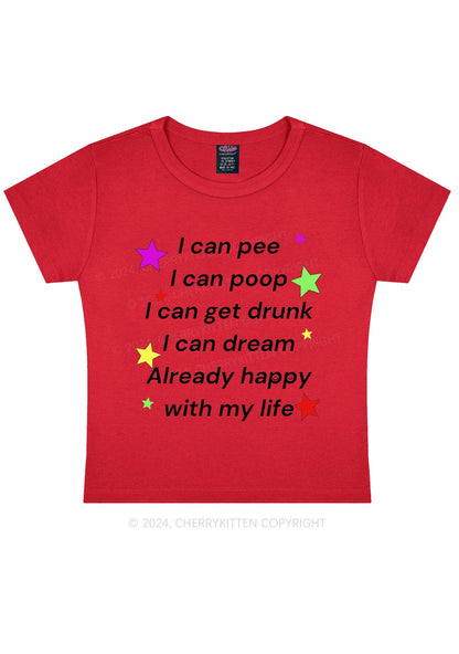 Already Happy Life Y2K Baby Tee Cherrykitten
