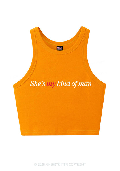 Shes My Kind Of Man Pride Y2K Crop Tank Top Cherrykitten