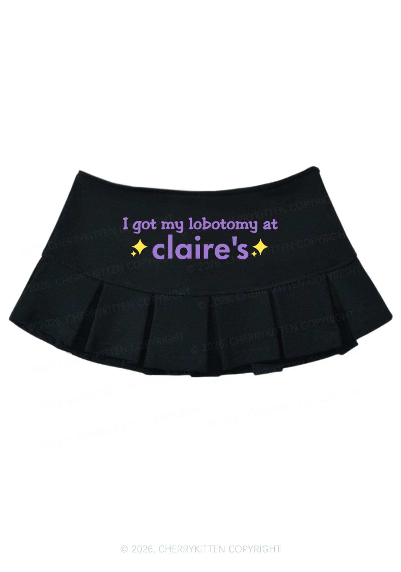 I Got My Lobotomy At Claires Y2K Mini Pleated Skirts Cherrykitten