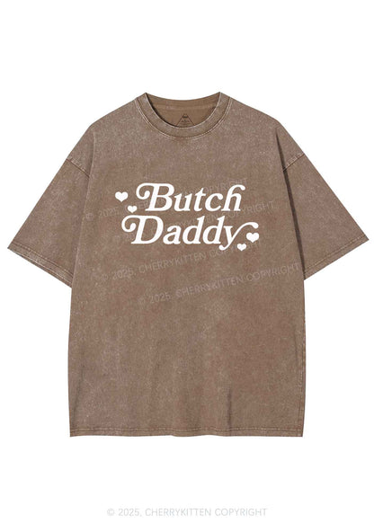 Butch Daddy Y2K Shirts Washed Tee Cherrykitten