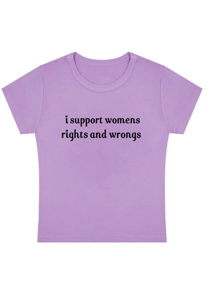 Curvy I Support Women Baby Tee