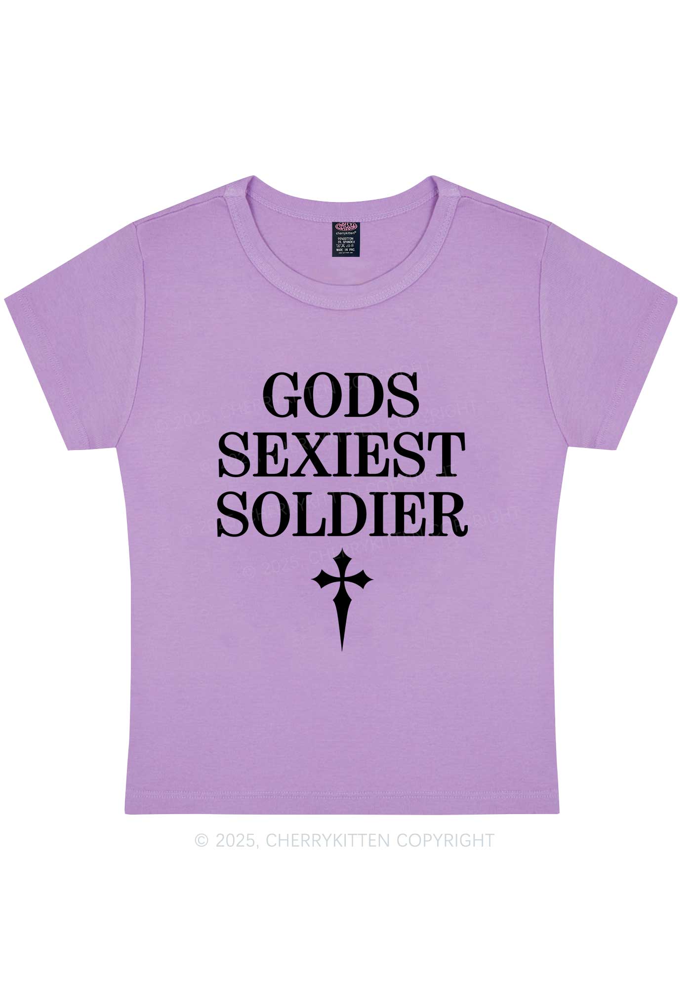 Gods Soldier Y2K Baby Tee Cherrykitten