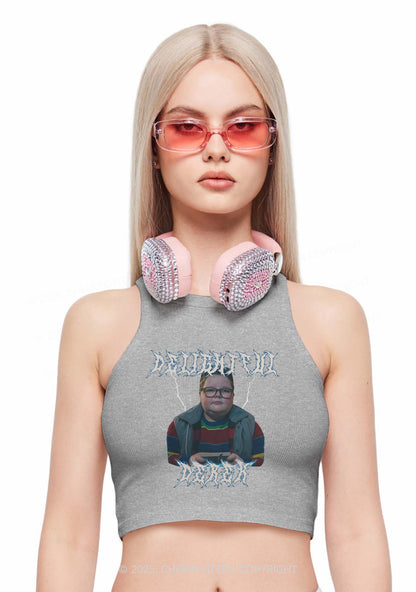 Delightful Boy Y2K Crop Tank Top Cherrykitten