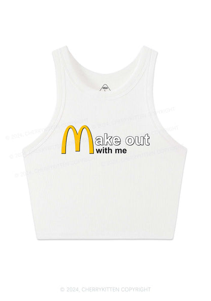 Make Out With Me Y2K Crop Tank Top Cherrykitten