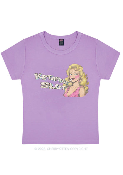 K Slxt Y2K Baby Tee Cherrykitten