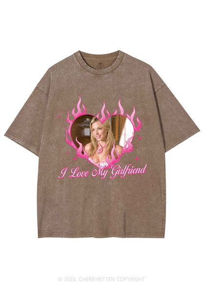 Custom Love Girlfriend Y2K Shirts Washed Tee Cherrykitten