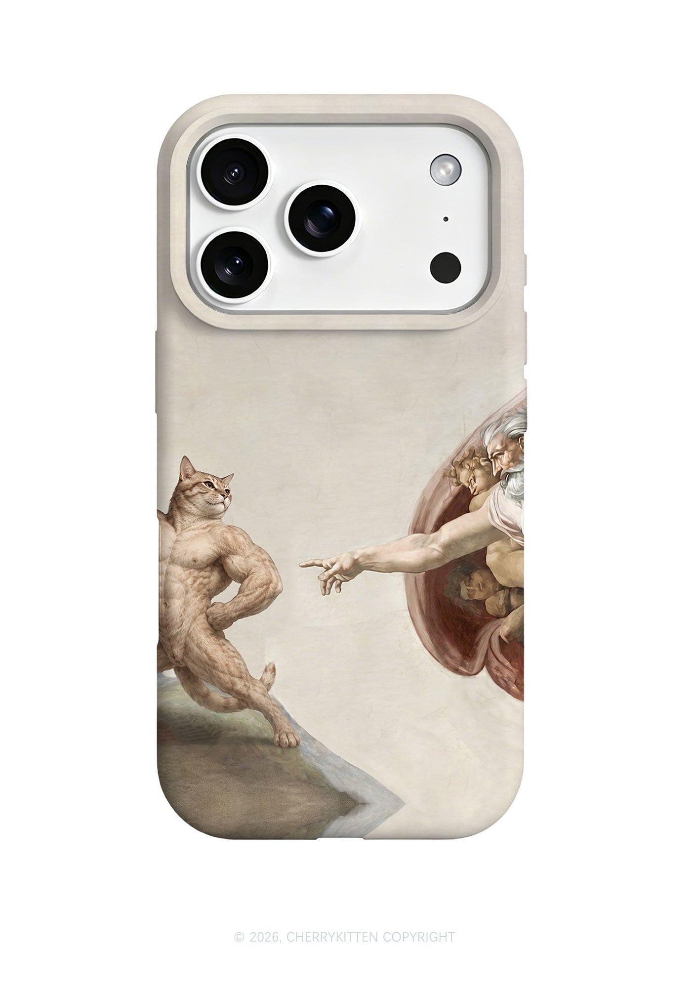 Gym Cat God Touch Y2K Phone Case Cherrykitten