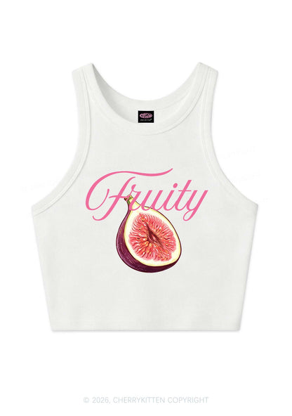 Fruity Fig Pride Y2K Crop Tank Top Cherrykitten