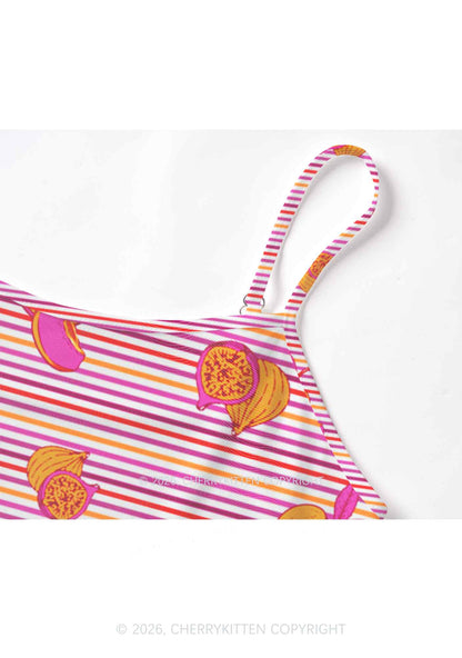 Peachy Lesbian Stripe Pride Y2K Mesh Cami Tank Cherrykitten