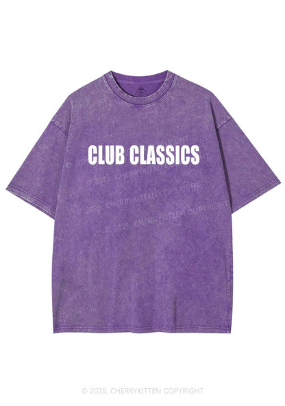 Club Classics Y2K Shirts Washed Tee Cherrykitten