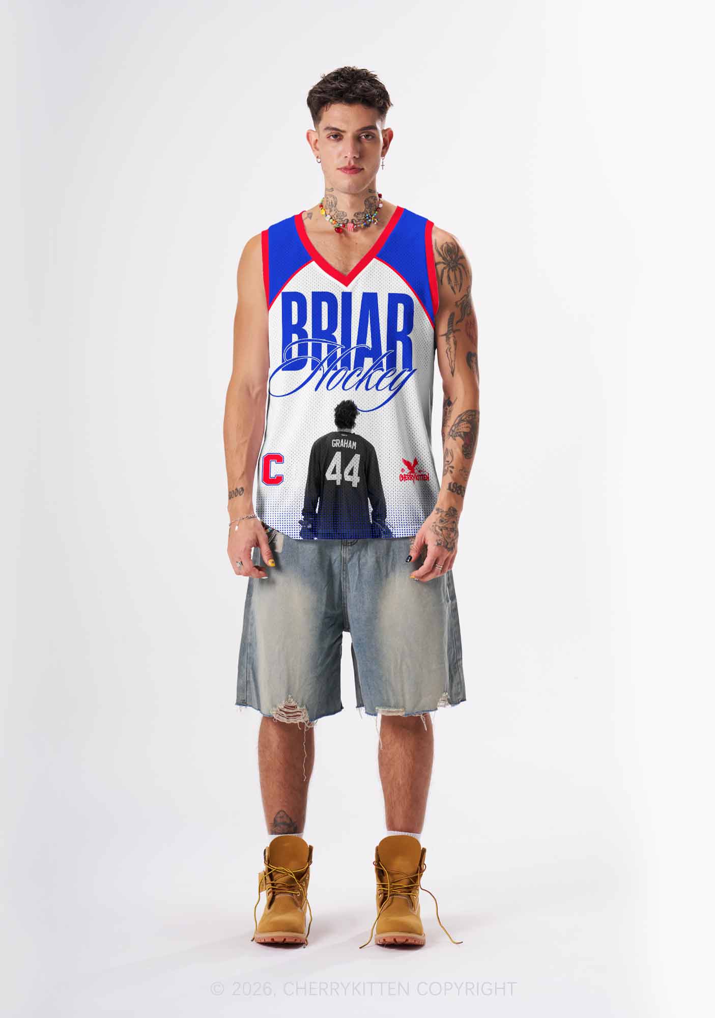 Legend Silhouette GG Y2K Sport Jersey Tank Cherrykitten