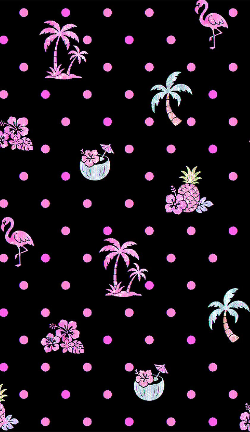 Pink Dots Palm Tree Y2K Phone Case Cherrykitten