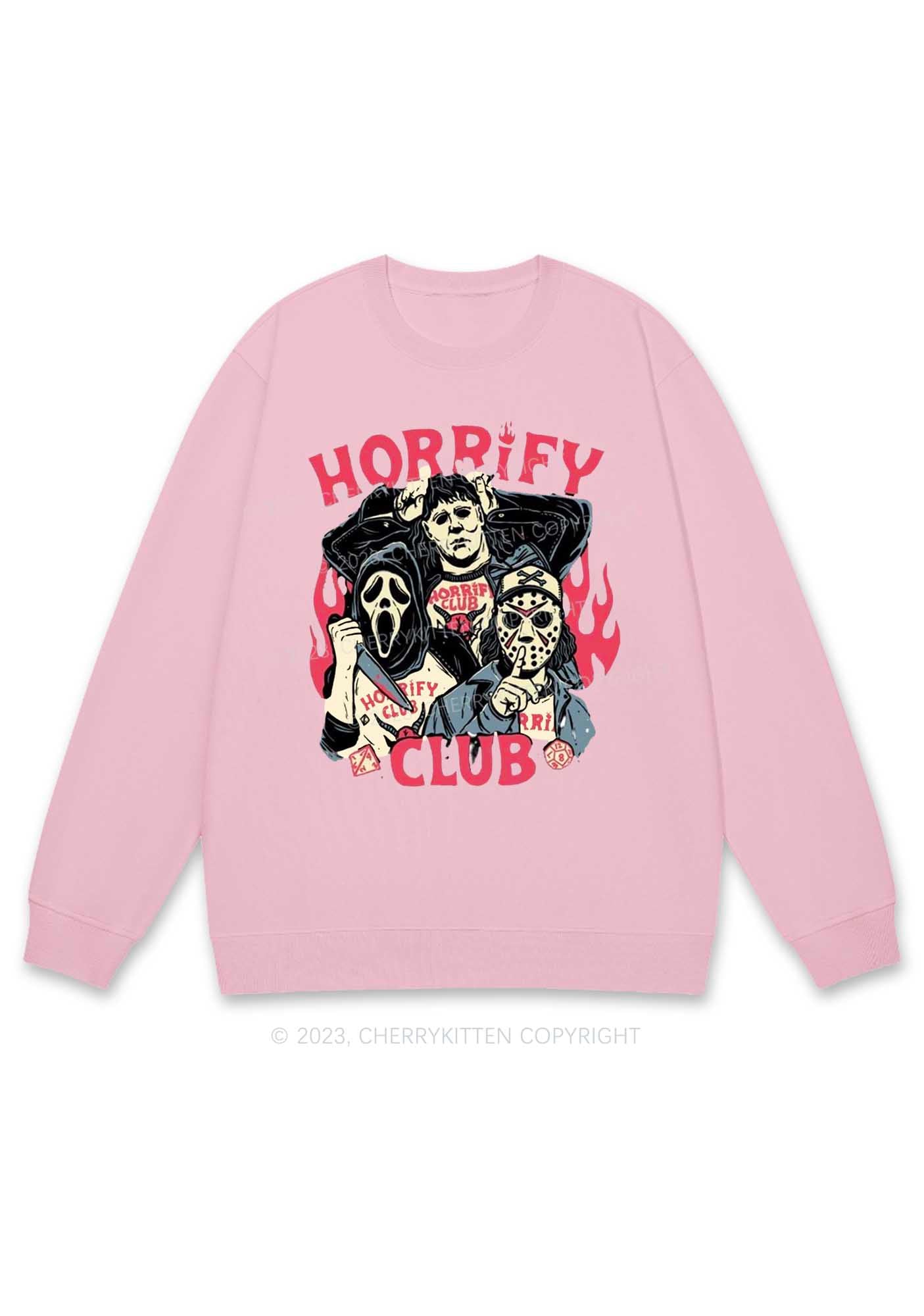 Horrify Club Halloween Y2K Sweatshirt Cherrykitten