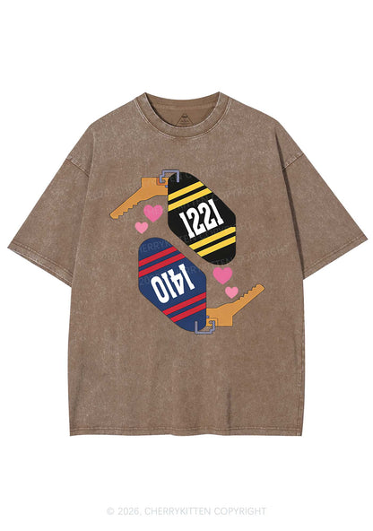 Retro Key Tag HR Y2K Shirts Washed Tee Cherrykitten