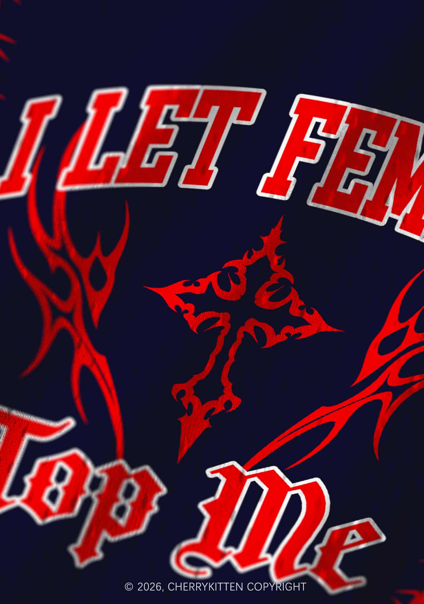 Black I Let Femmes Top Me Pride Y2K Sport Jersey Tank Cherrykitten